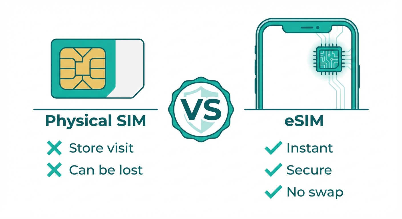eSIM vs physical SIM comparison