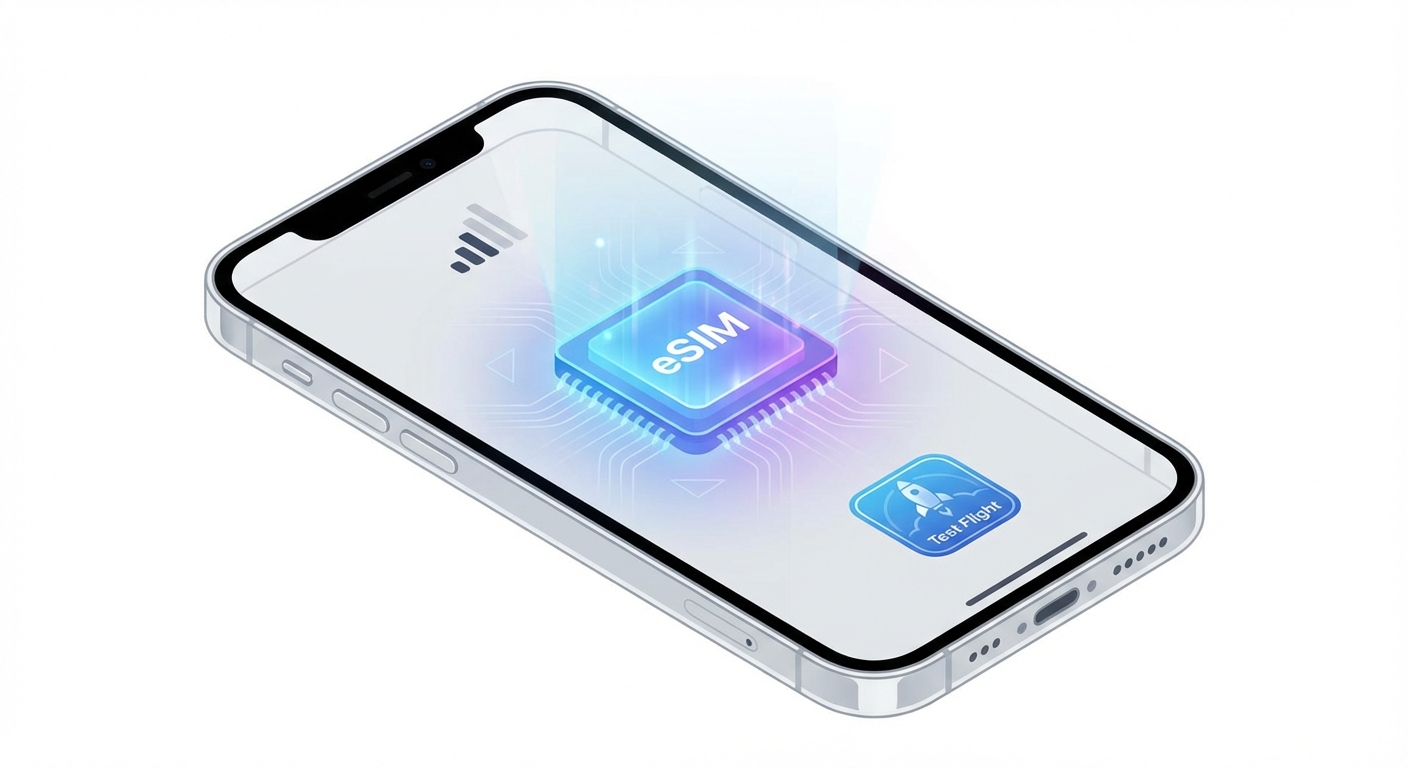 Prøv eSIM gratis — Test Flight