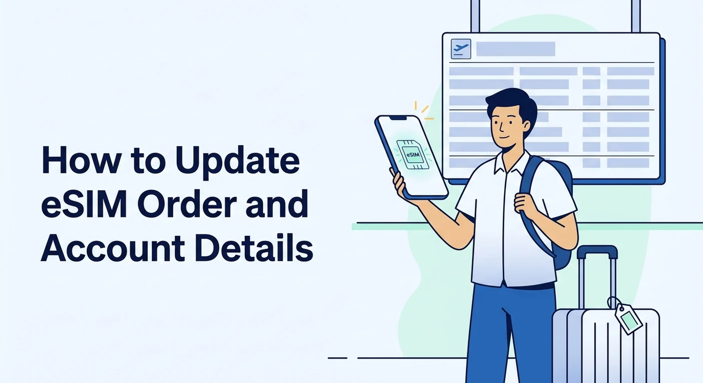 How to Update eSIM Order and Account Details