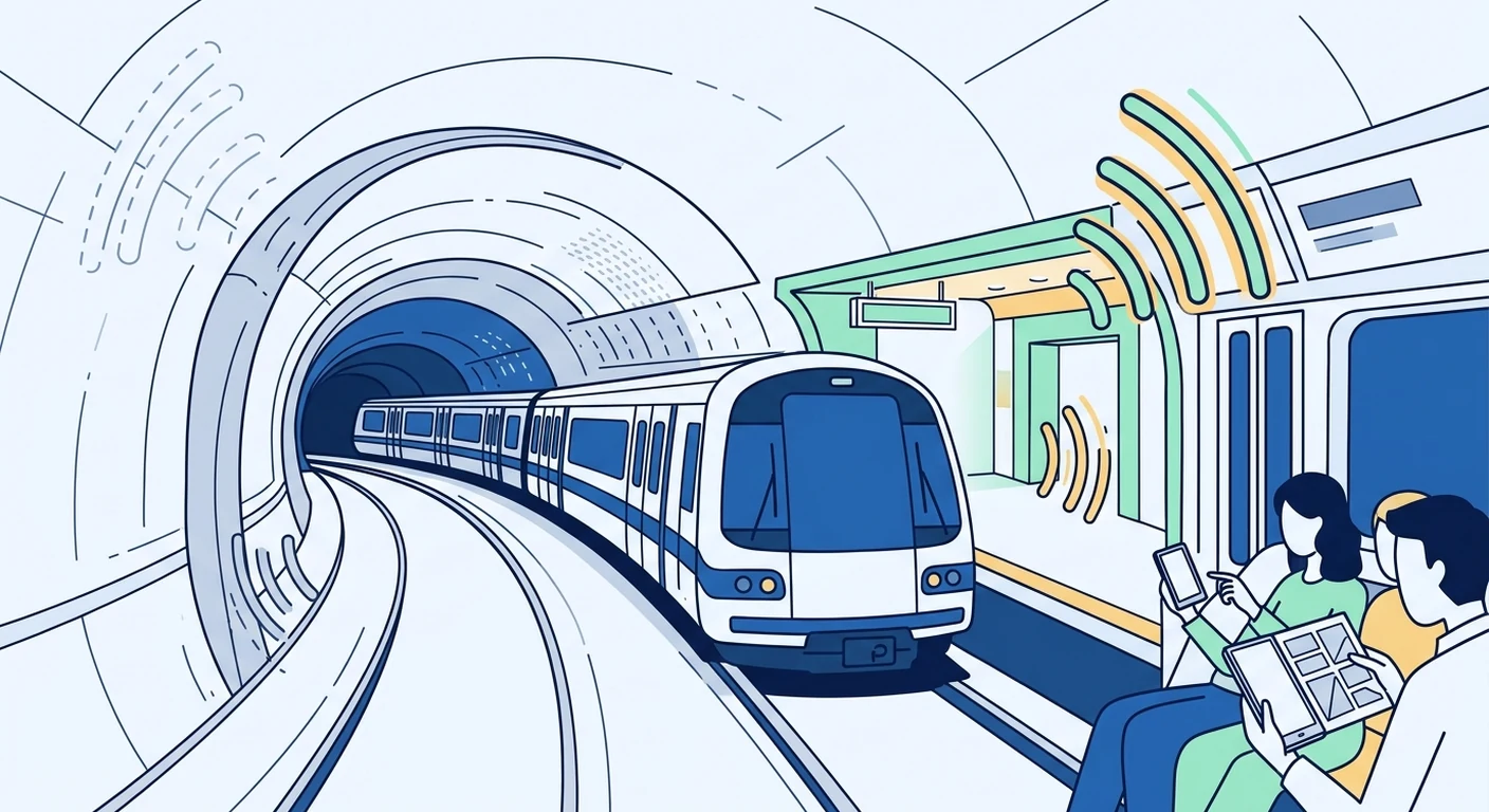 Using Mobile Data Underground and on Trains While Travelling